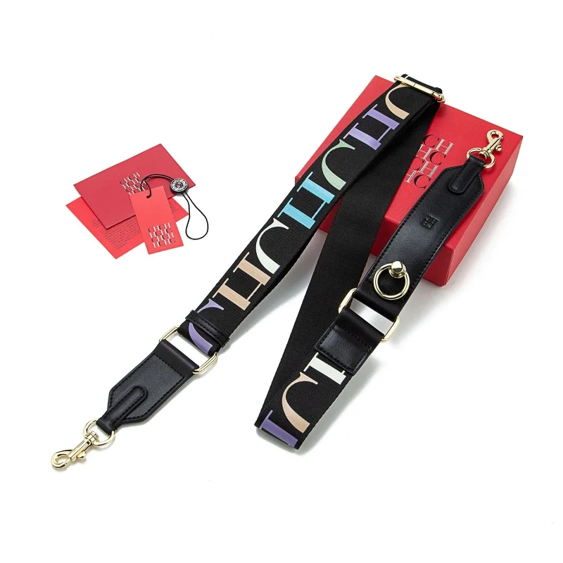 Correa de hombro portátil para mujer, accesorios de equipaje con textura Jacquard clásica Retro de marca de lujo a la moda