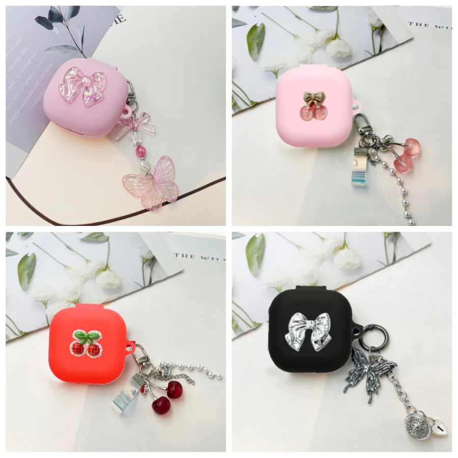 fashion case for Samsung Galaxy Buds4 / 4pro/Buds2PRO/Live/pro/FE/Core Case Silicone Earphone Accessories Cover