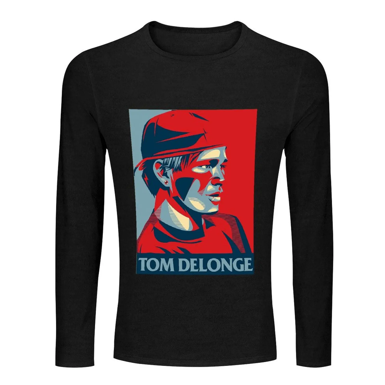 tom delonge Long T-Shirt oversized t shirts funny t shirts plain white t shirts men