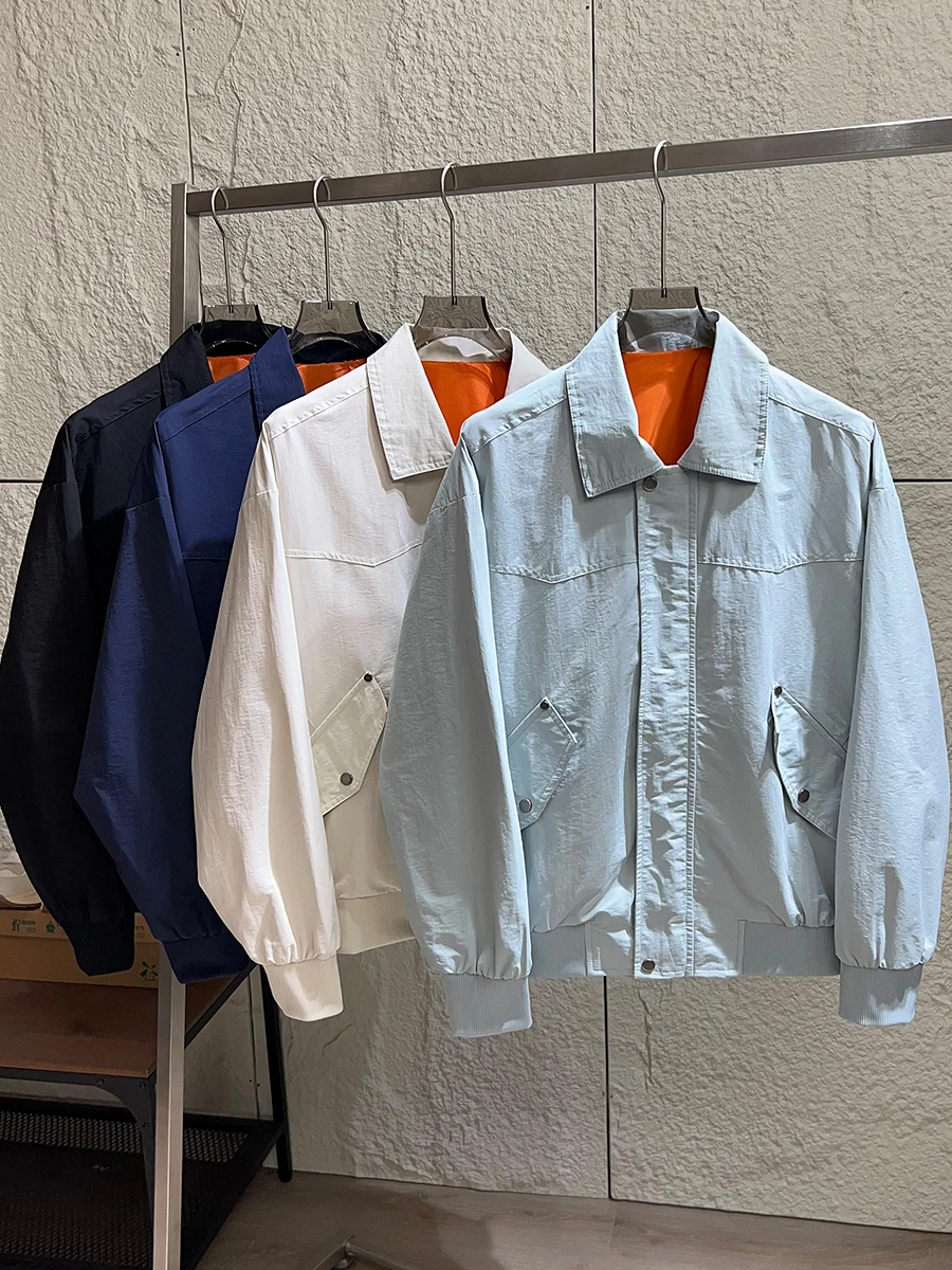 

Мужская рабочая куртка серии Harrington с американским воротником, новая весенняя дышащая повседневная куртка стандартного кроя с длинными рукавами