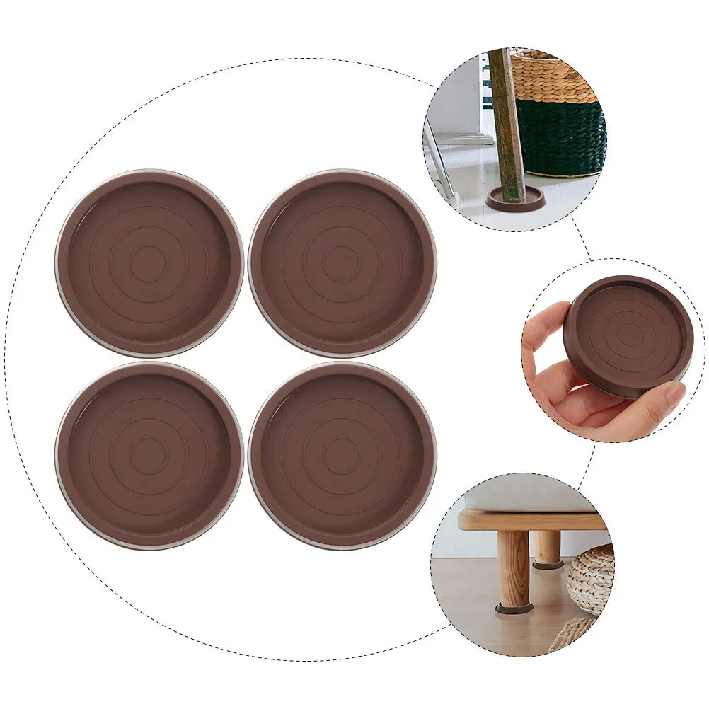 

4Pcs Anti-Slip Furniture Leg Pads Wear-Resistant Rubber Cups Chair Table Feet Floor Protectors Noise Reduction Furniture