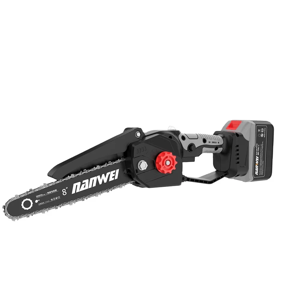 

NANWEI 6.0Ah Portable Lithium Battery Chainsaw 8 Inch Powerful Garden Pruning Power Saw