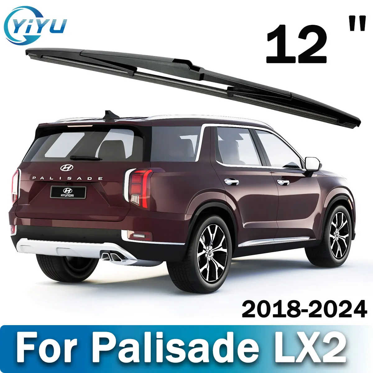 

12" Rear Wiper Blade For Hyundai Palisade LX2 2018-2024 Windscreen Window Brushes Accessories