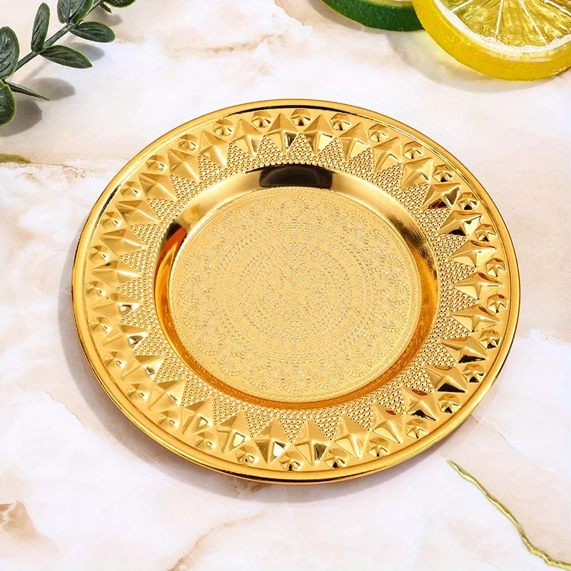 2Pcs European Fruit Plate Living Room Home Coffee Table Tea Snacks Dried Fruit Snack Dishes Storage Tray view 6