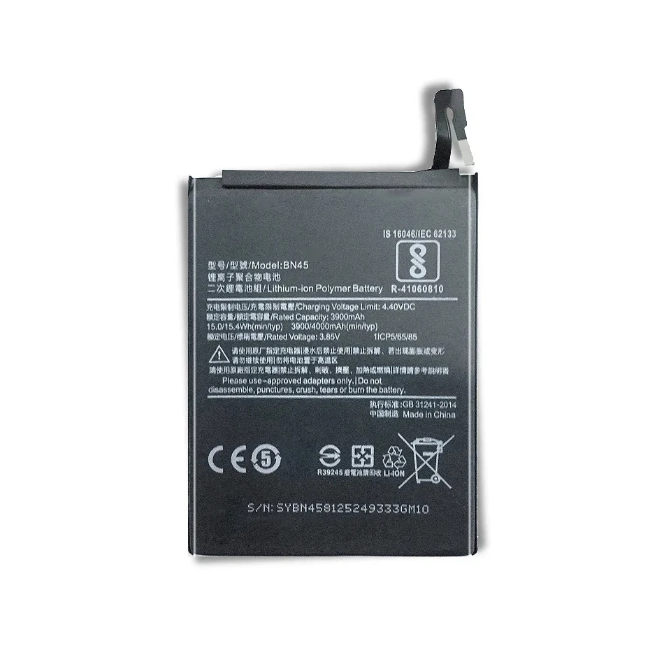 Li-Ion Battery For Xiaomi Redmi Note 5, Note5 Cell Phone BN45, 4000Mah