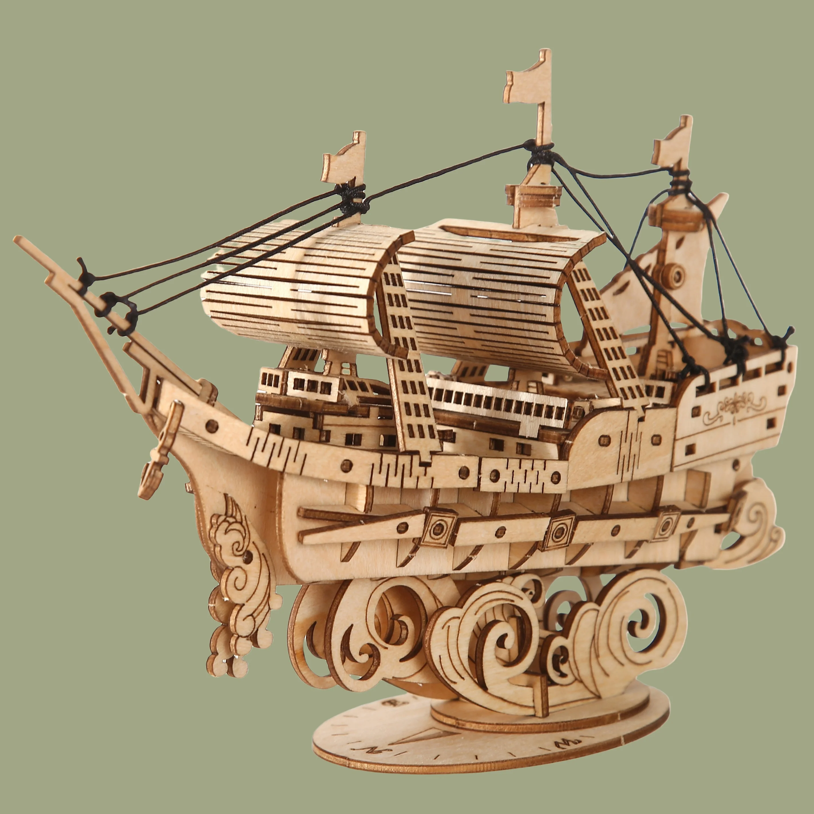 

3D деревянная головоломка для взрослых, ручная работа, сделай сам, лодка, поделки, модель, комплект, практическое украшение для стола для мероприятий, подарок на день рождения или Рождество