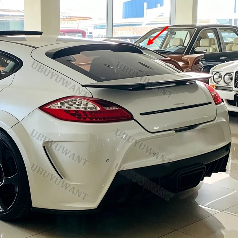 

For Porsche Panamera 970 2010-2016 Carbon Fiber Rear Trunk Boot Spoiler Wing Lip Car Rear Wings