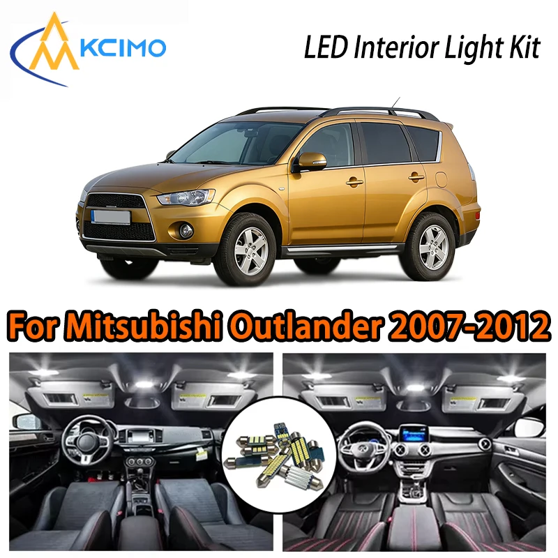 

KCIMO For Mitsubishi Outlander MK2 II 2007-2012 Premium LED Interior Kit - 2 Colors , Quick Installation, Long-Lasting