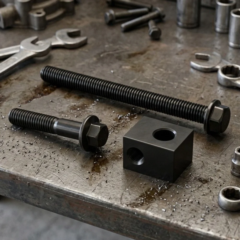 Drive Belt Tension Kit Alternator Adjuster Kit Rust Prevention Coating Smooth Tightening Action High-strength Carbon Steel
