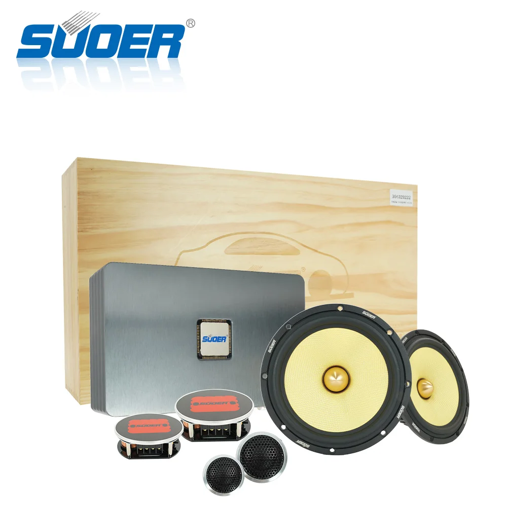 

Suoer high-end DSP car audio set car speaker and amplifier with frequency divider and high pitched trumpet car amplifier