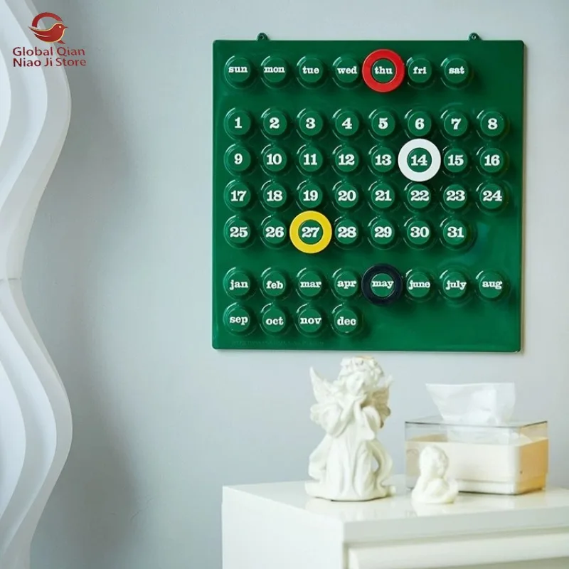 Creative Calendar Vintage Wall‑Decor Hanging Calendar, Perpetual Calendar Ornament
