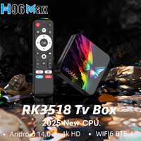 H96 MAX RK3518 B Smart TV Box butterfly 4K Android 14.0 Rockchip 3518 Quad Core Wifi6BT5.4 3D Google Voice Assistant Set Top BOX