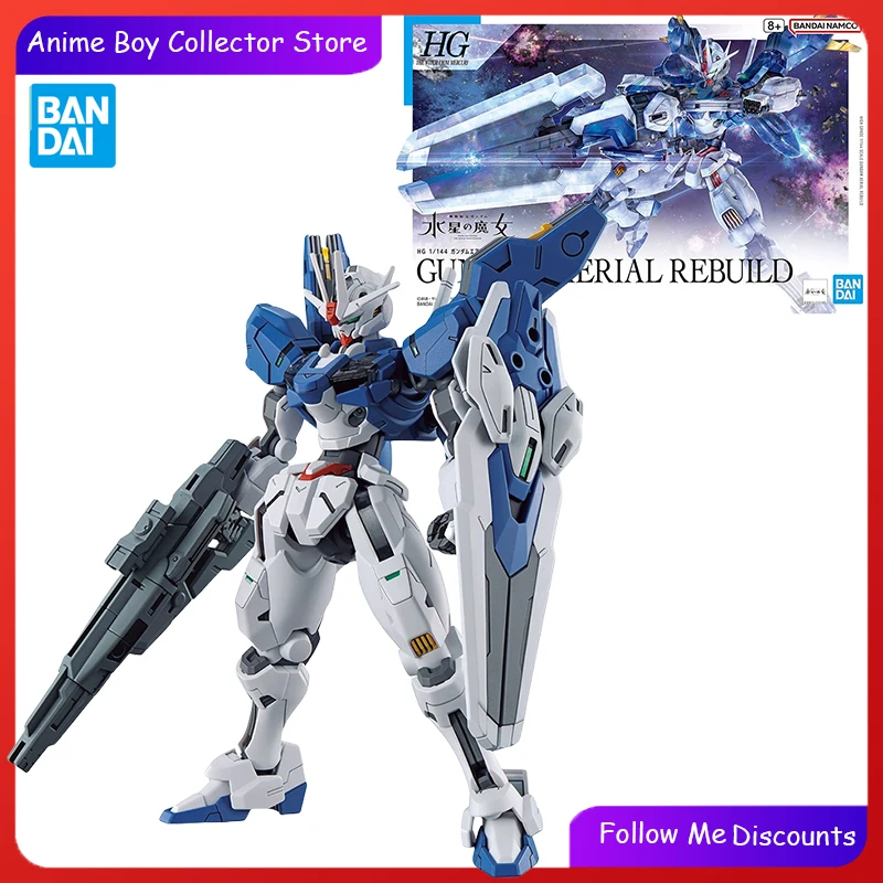 BANDAI Mobile Suit HG 1/144 TWFM 19 XVX-016RN GUNDAM AERIAL REBUILD Action Figure Model Kit Toys for Boys Gifts for Children