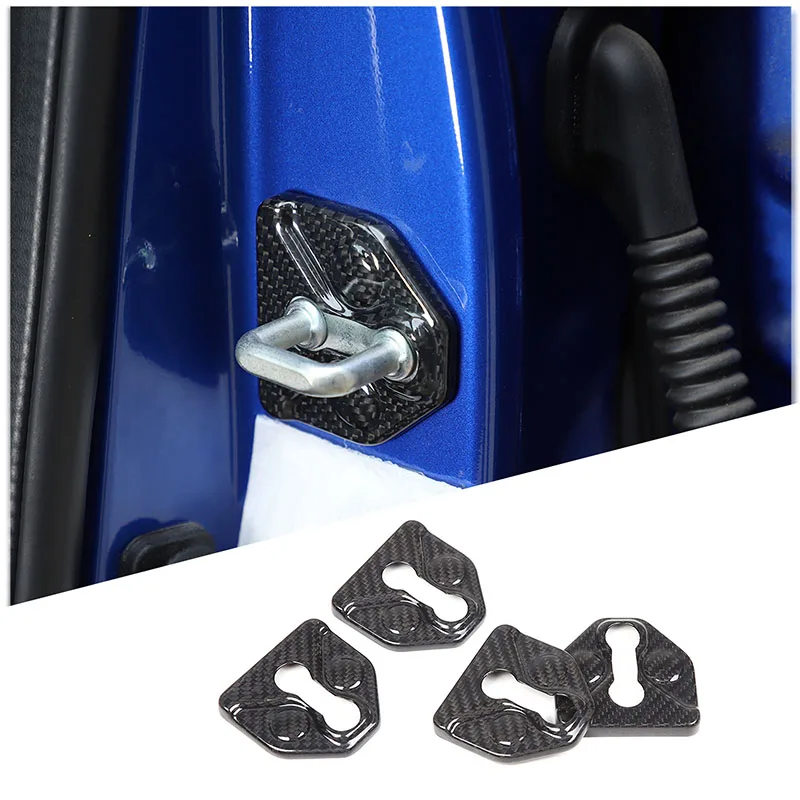 

For Subaru WRX 2022+ Manual Transmission Real Carbon Fiber Car Door Lock Protector Latches Stopper Covers Trim Car Accessories