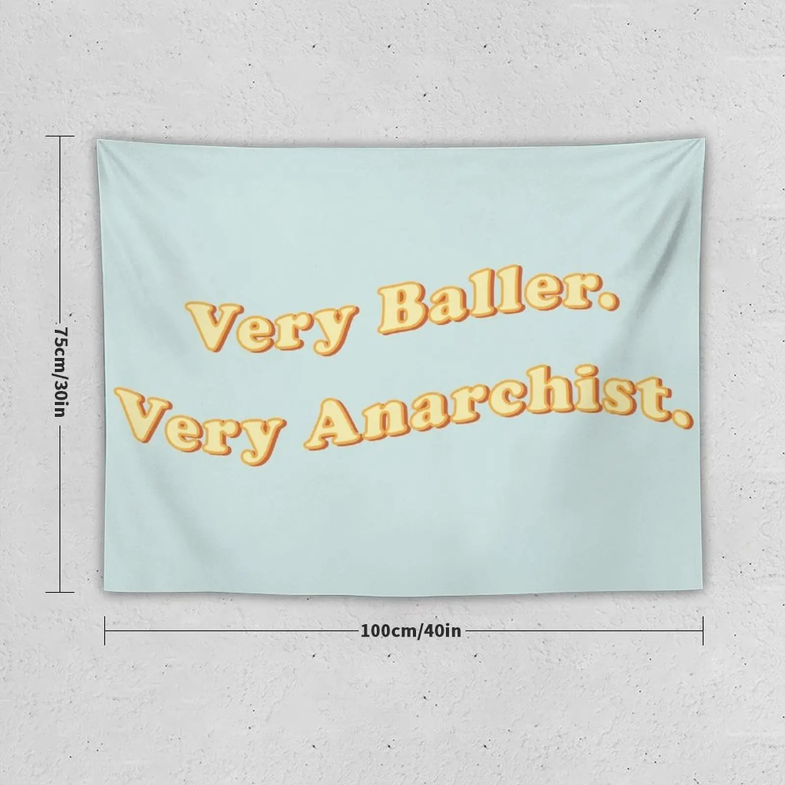 Very Baller Very Anarchist Ladybird Quote Tapestry Things To The Room Wall Deco Tapestry