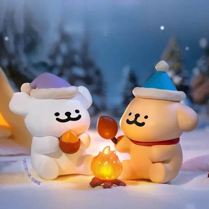 New Maltese Line Dog Warm Warm Series Blind Box Mystery Box Caixa Caja Dolls Gift Anime Action Figure Toys