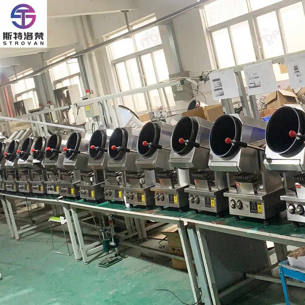 STLF JW Industrial Fried Rice Machine Intelligent Electric Stir Fry Robot Cooker Restaurant Automatic Stir Fry Rice Food Cooking