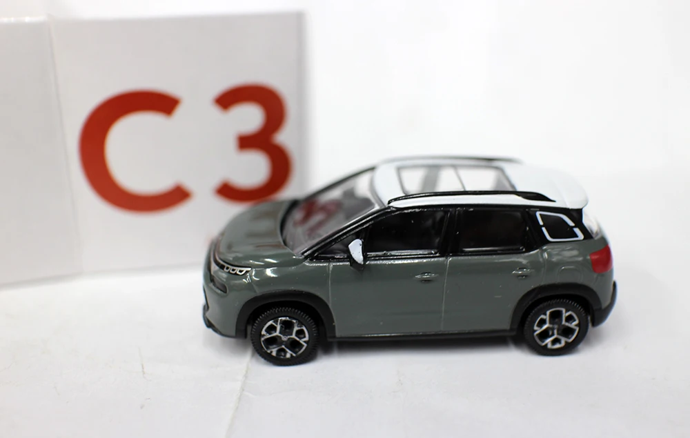 New 1/64 Scale  C3 Aircross 2021 By NorRev 3 inches Diecast Alloy toy Cars model For Collection Gift