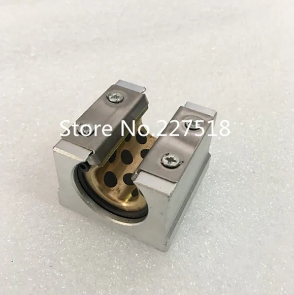 4pcs high quality SBR20UU Graphite copper sleeve Linear motion ball bearing slide block match SBR20 20mm linear guide rail