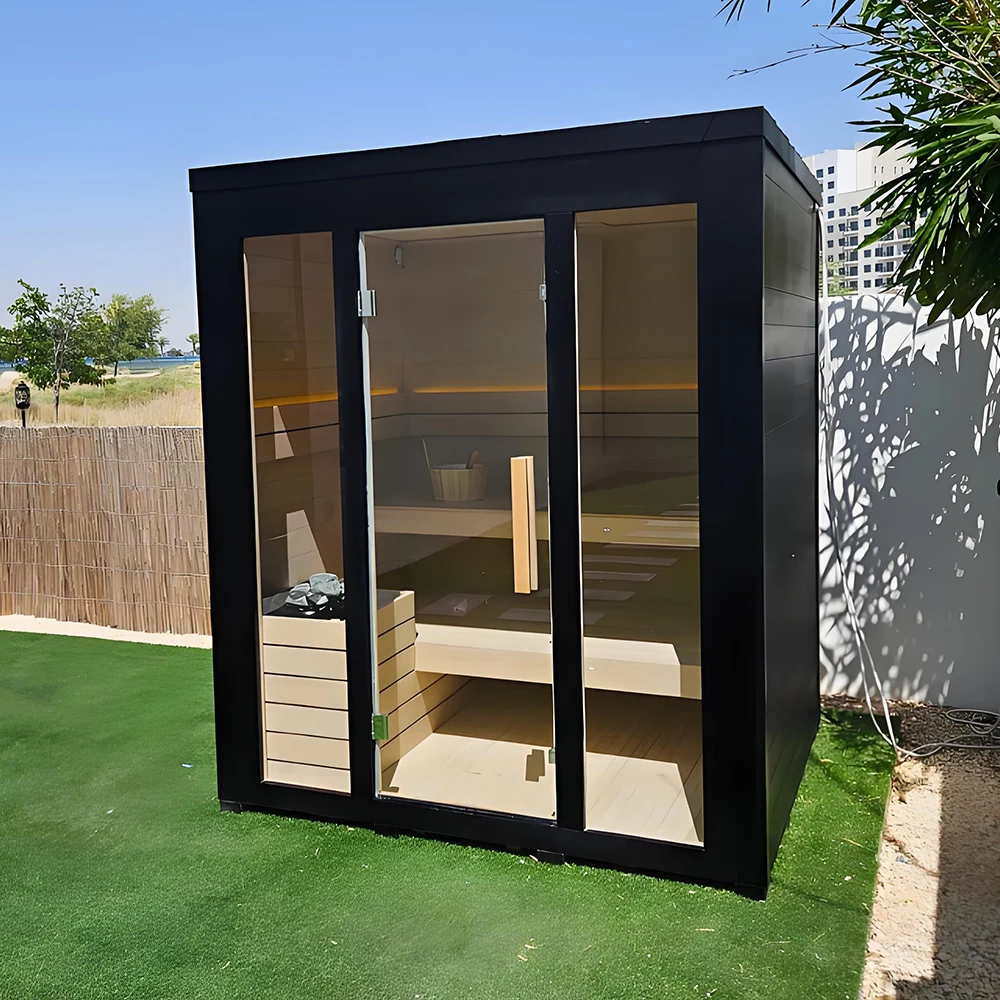 

High - End Portable Infrared Four - Person Outdoor Sauna Room