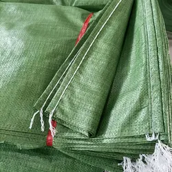 10pcs 25Kg Construction Sand Green Package Bag Empty Sacks 50Kg PP Woven Sand Bags GNPS China Custom Size