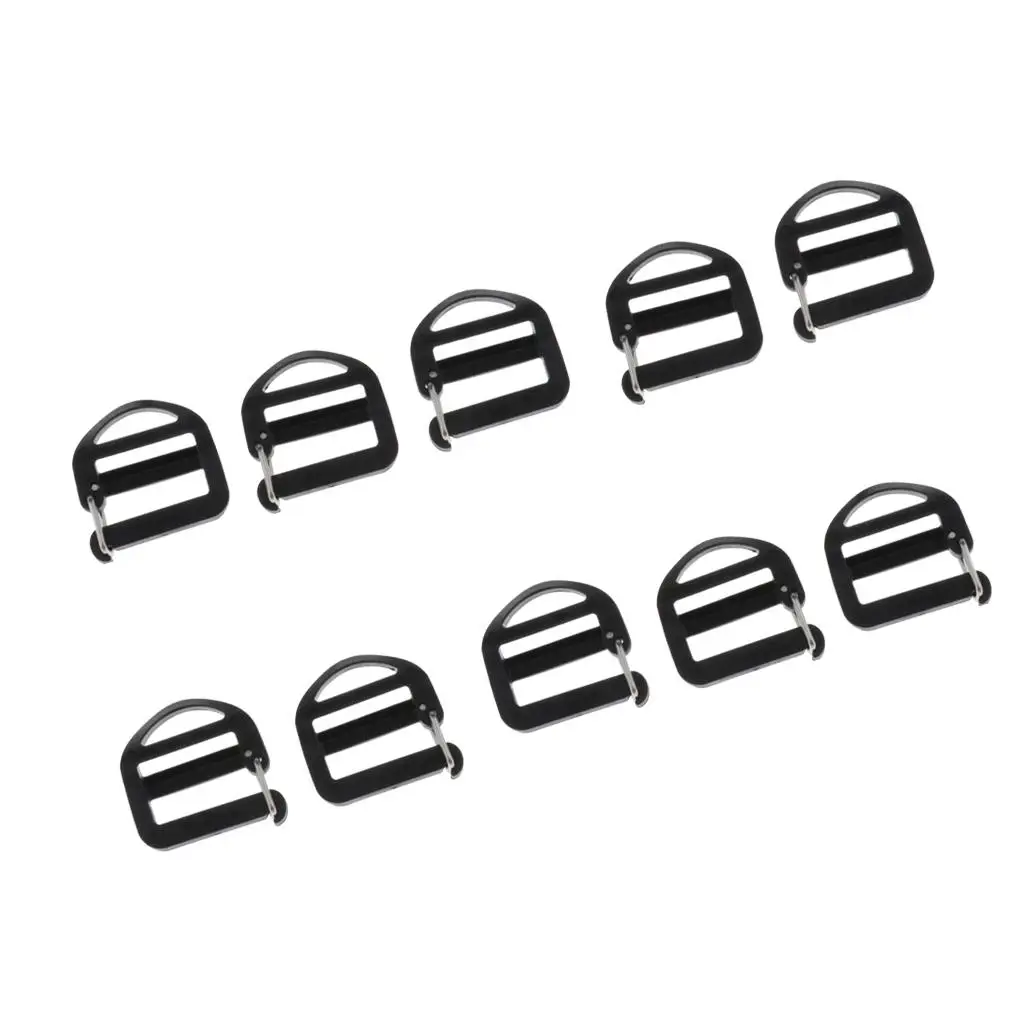 

Tri Glide Webbing Buckle Strong Plastic Fastener for Tarp Webbing Strap Climbing Equipment Rope Kit