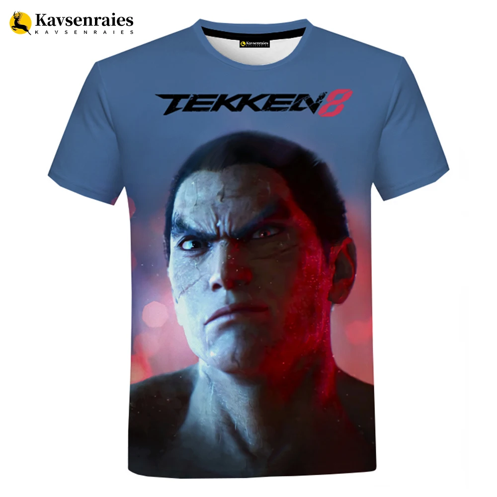 2023 nowych moda gry Tekken 8 drukowane 3D T-shirt mężczyźni kobiety dzieci letnie ubrania Streetwear w stylu Casual ponadgabarytowych T Shirt