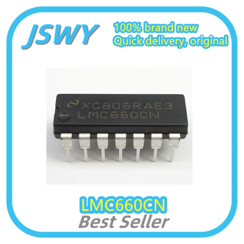 

(5/50pcs) LMC660CN LMC660 DIP14 Quad Operational Amplifier Brand New In Stock Bulk Quantity