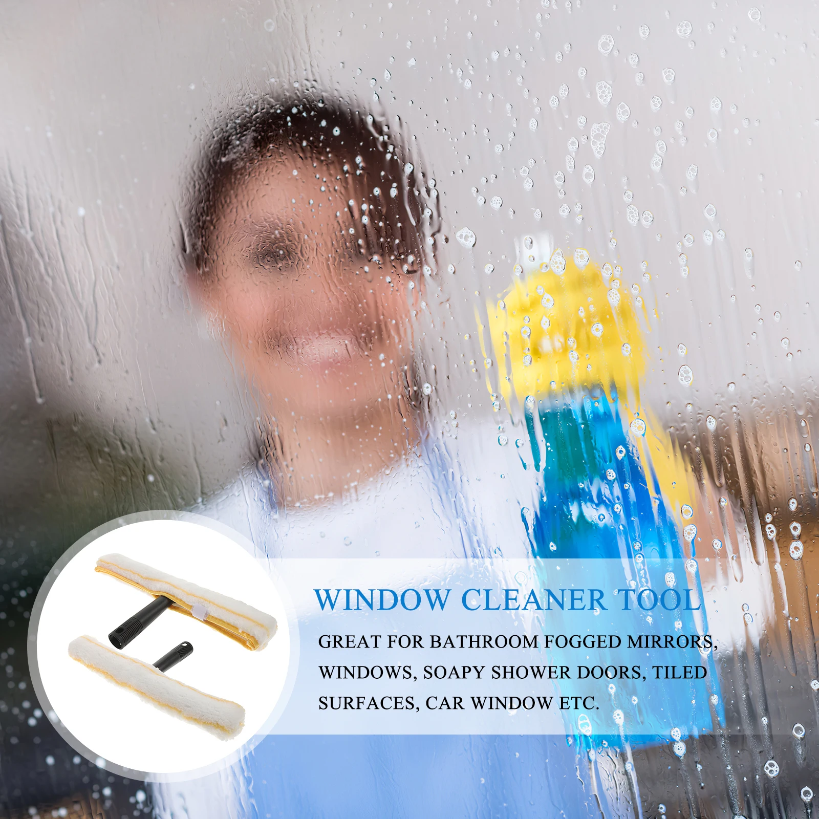 

Window Cleaning Squeegee Durable Material Precise Edge Bathroom Mirrors Car Windows Glass Cleaner Tool Home Supplies