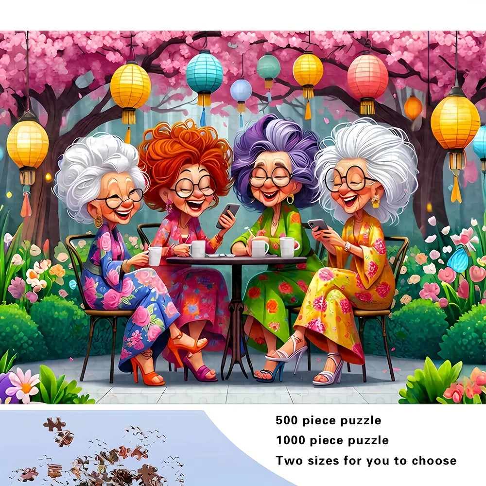 quebra-cabeca-de-mulher-idosa-fashionavel-decoracao-para-casa-jogo-para-adultos-quebra-cabecas-divertidos-para-a-familia-brinquedos-educativos-para-criancas