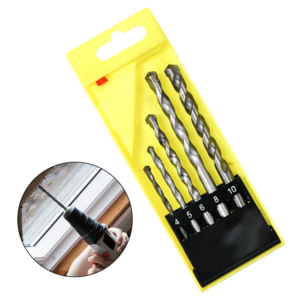 

Набор сверл для бетона, набор ударных инструментов, 4/5/6/8/10 мм, 5 шт./комплект