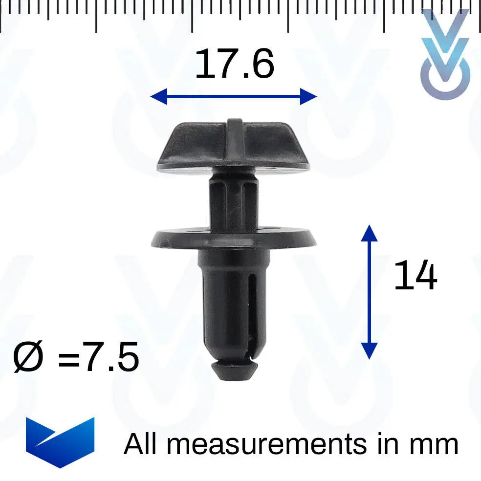 10x VVO® Front Wheel Arch Lining & Mudguard Clips for some Ford Mondeo 5208485