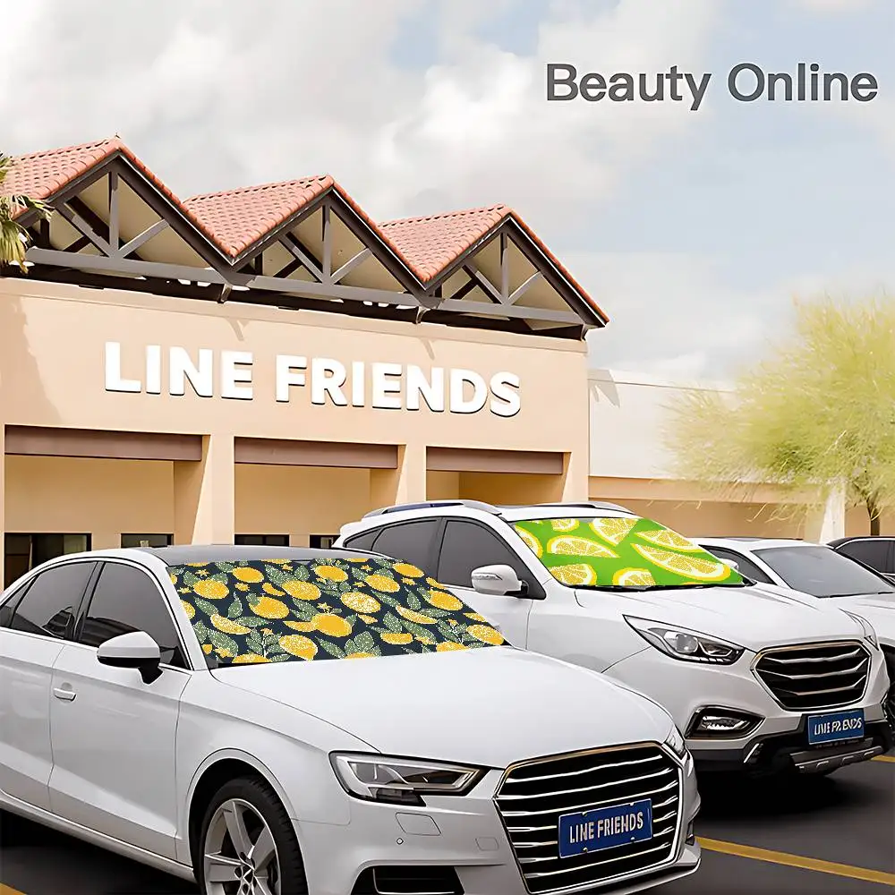 

Art Lemon Car Windshield Sunshade Cover Foldable Automotive Sun Shade Visor Window Uv Reflector Cars Keep Car Cool