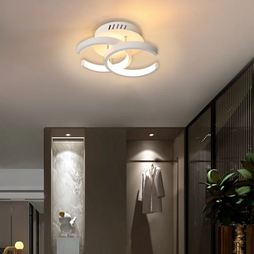 Modern Household LED Ceiling Light Remote Dimming Small Decor Ceiling Lamp Surface Installation Corridor Bedroom Aisle Light