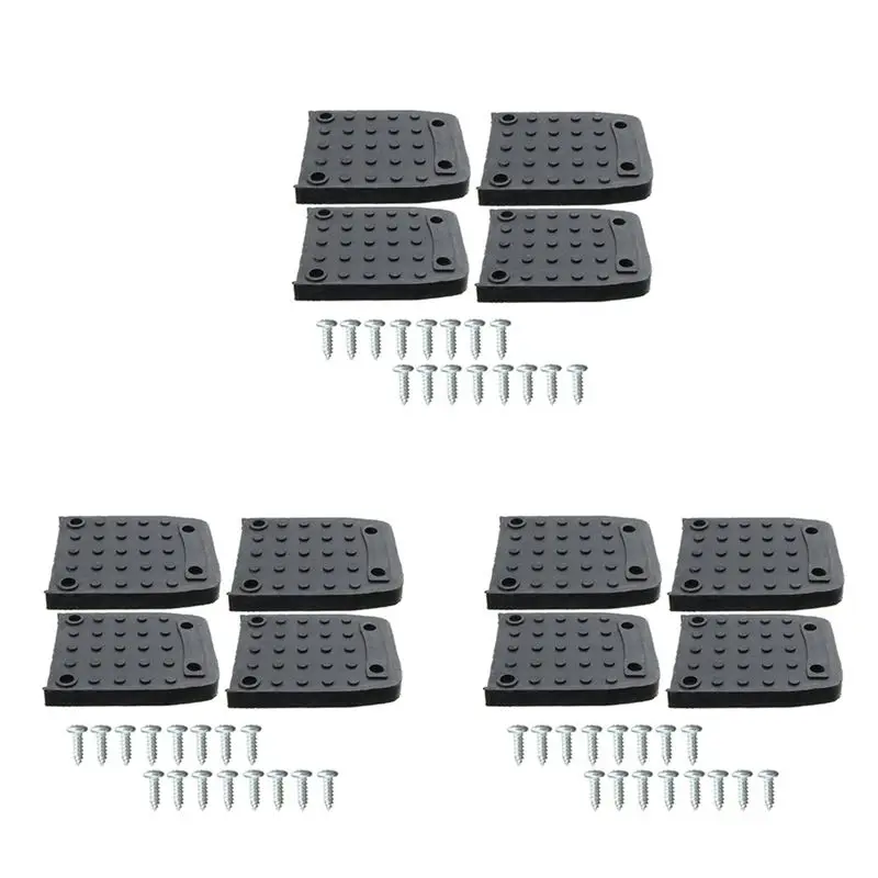 Stilt Soles Anti-Slip Pads For Drywall,12Pcs Stilt Soles Replacement Kit, Non-Slip Foot Pads ,Construction Tripod Mat-AT36
