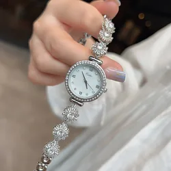 Fashion Brand Bracelet Watch with Rotating Diamond Inlaid Quartz Watch for Women High Quality Japanese Movement Waterproof Watch