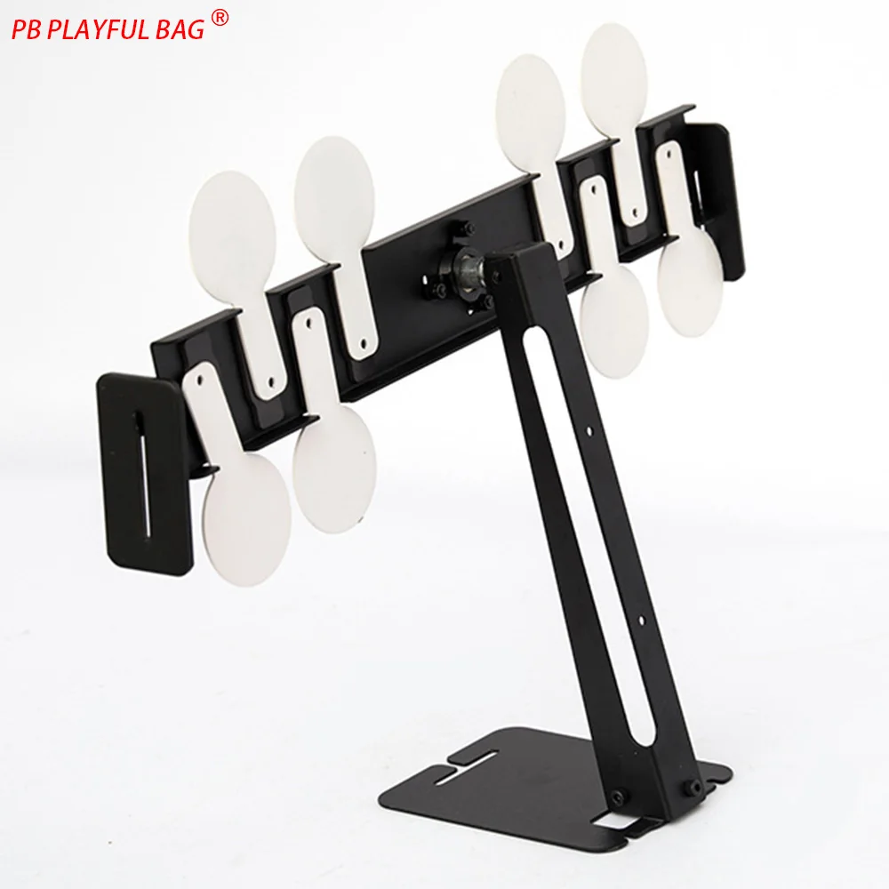 360 Degree Rotating Metal Target Balanced Target Tree With 8 Target Plates Shooting Practice For Airsoft BB Toy Gun QJ119