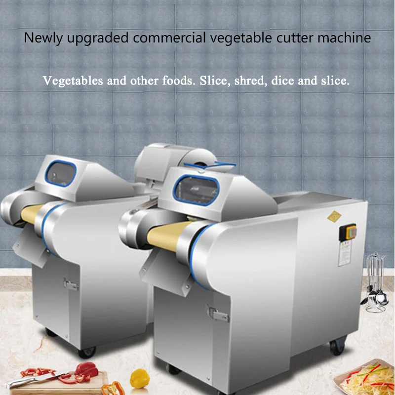 

110V 220V Electric Slicer Commercial Automatic Vegetable, Carrot, Potato Chopper, Slicer and Dicer Electric Vegetable Cutter