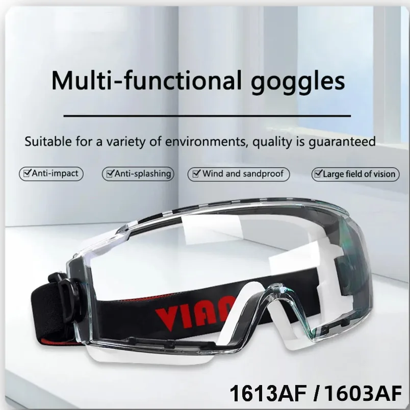 Industrial-grade safety goggles multifunctional anti-fog and impact-resistant laboratory goggles unisex eye protection