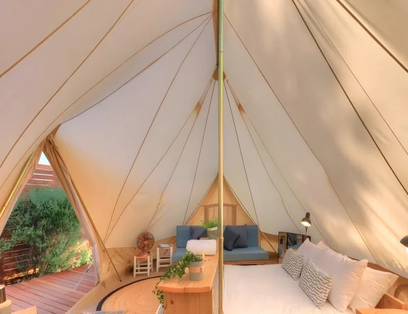 

Yurt tent outdoor camping pyramid camp oxford cloth windproof and rainproof