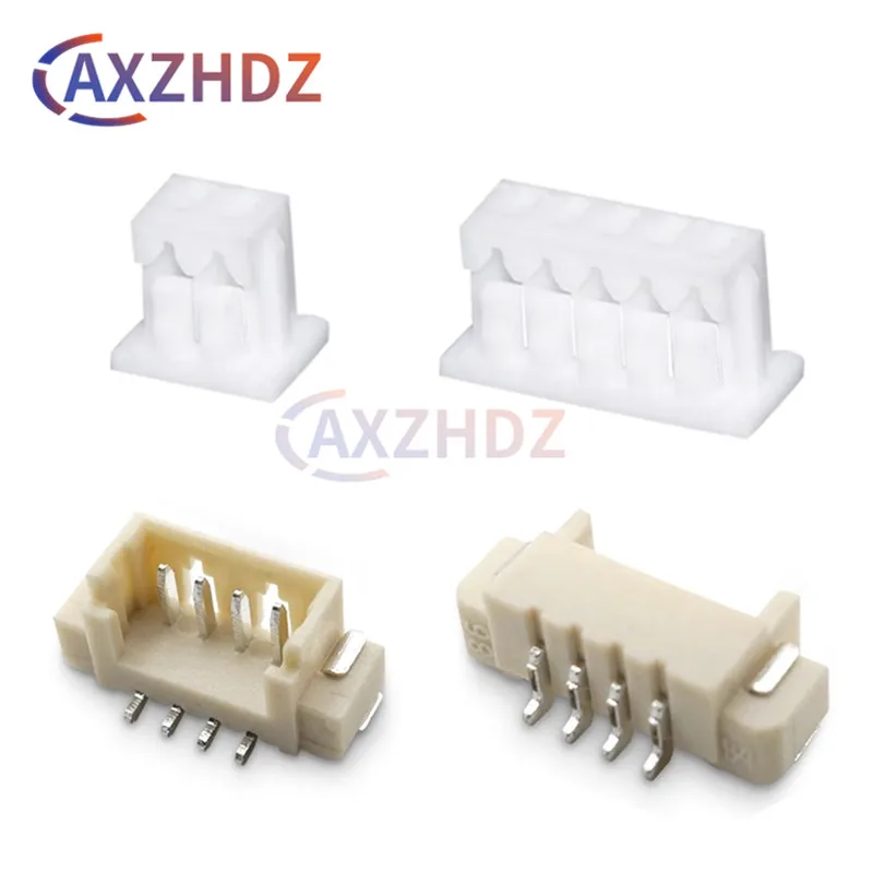 50PCS 1.25 SMD Connector 1.25MM 2P 3P 4P 5P 6P 7P 8P 9P 10P MICRO JST Wire Connectors Vertical / Horizontal Type Pin Header SMT