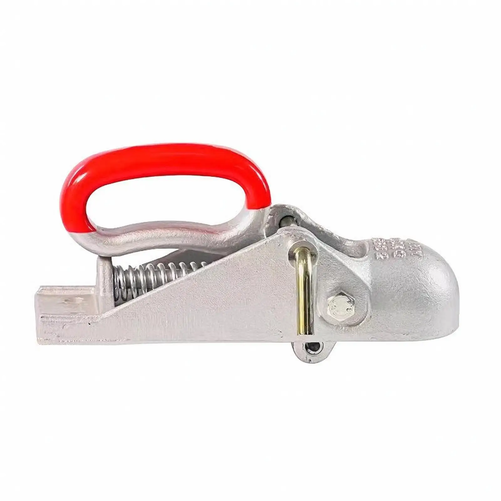 Trailer Coupler with Locking Handle | Heavy-Duty Cast Steel Construction, built-in Spring Mechanism, for Trailers