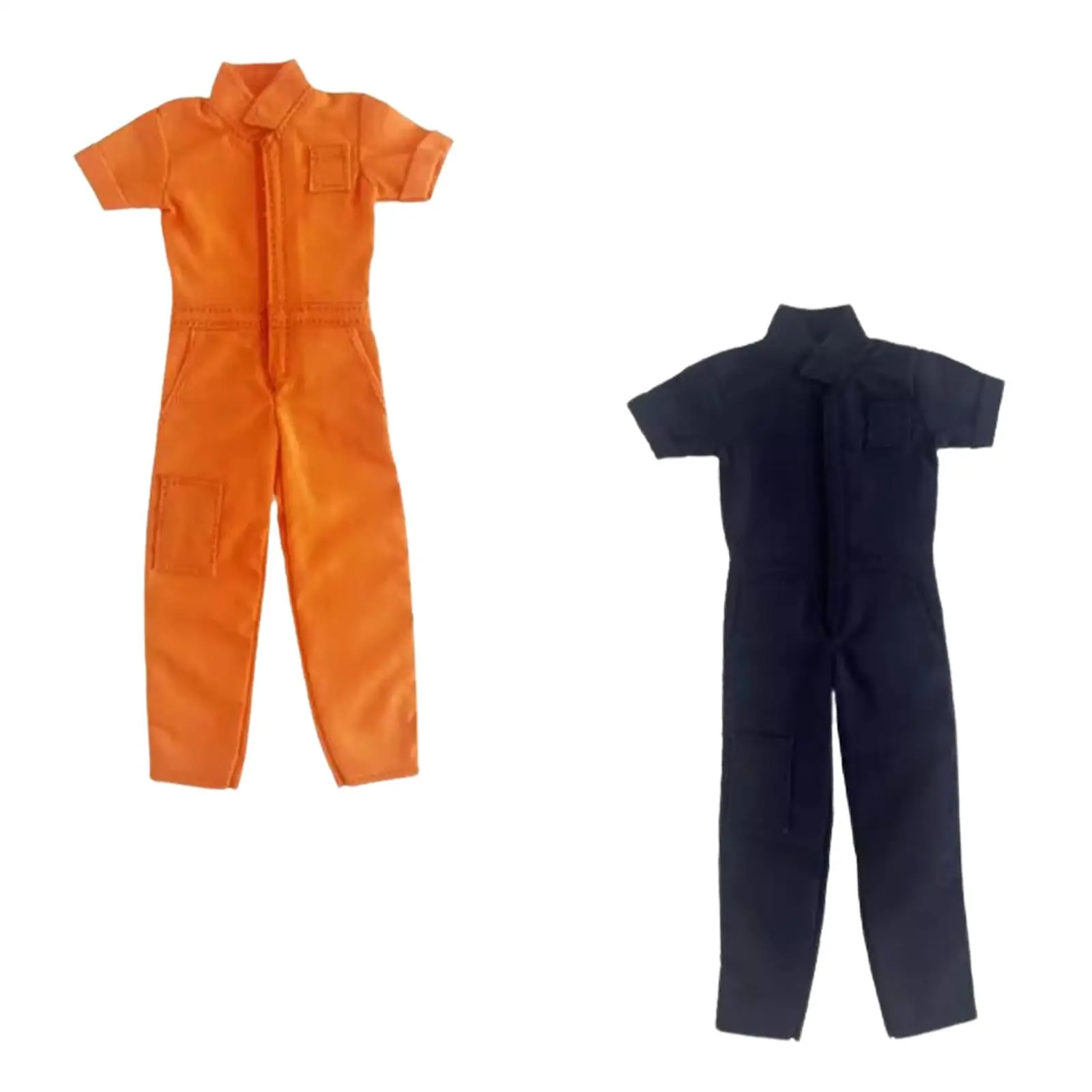 1/12 Scale Men Work Coverall Miniature Clothing for 6'' inch Doll Figures