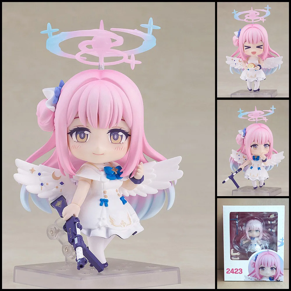 2423 Misono Mika aus Blue Archive Chibi Bewegliche Actionfigur mit Austauschbaren Gesichtern in Box Sammler-Puppe
