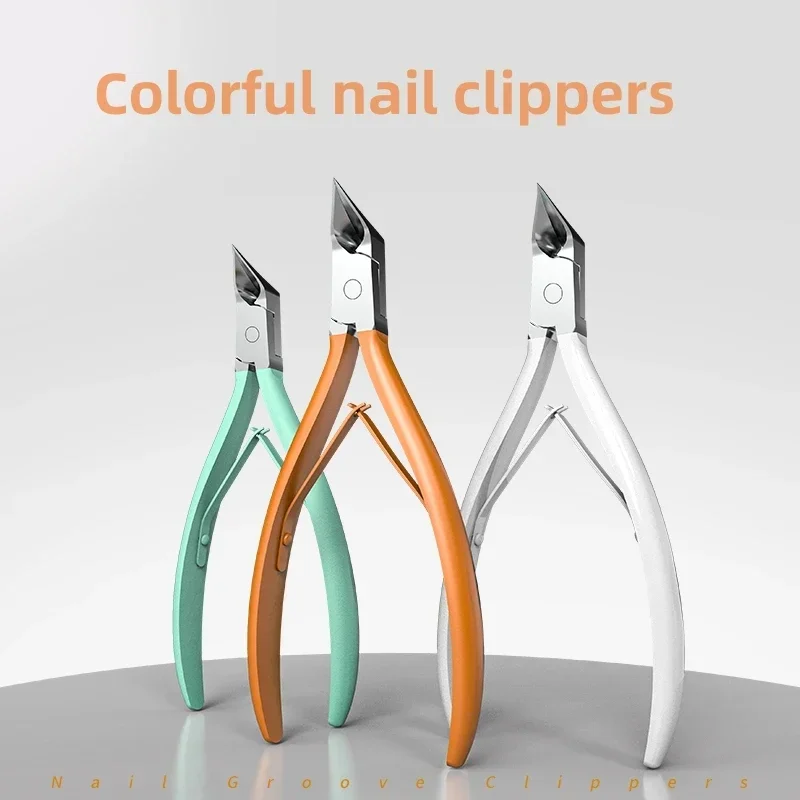 Stainless Steel Cuticle Nipper Needle Nose Pliers Nail Clipper for Dead Skin Ingrown Nail Groove Manicure Tool Nail Tip Clipper