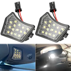 2x LED Under Mirror Puddle Light For Volvo V40 V50 V60 V70 MK3 C70 MK2 XC90 XC70 Jaguar XK XF Under Mirror Welcome Lamp
