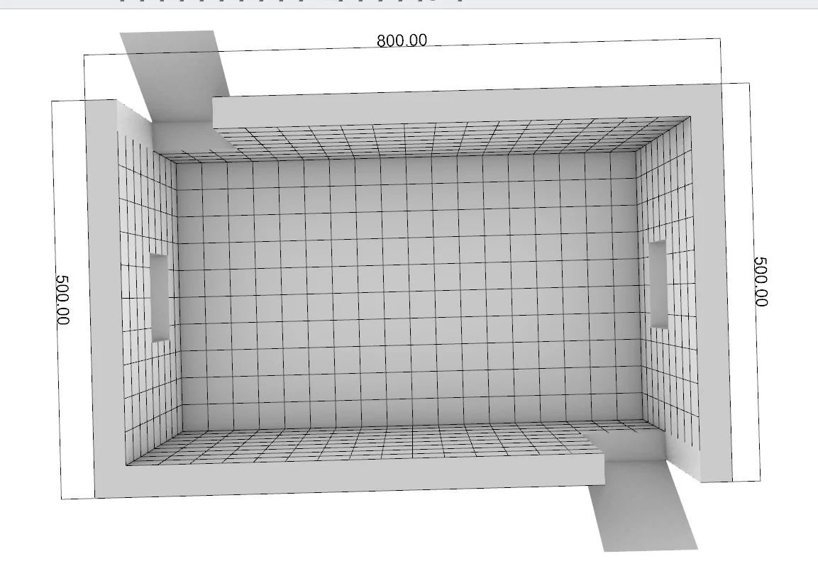 Tente cube gonflable personnalisée avec lumières LED, 8 mLx5 mWx4 mH