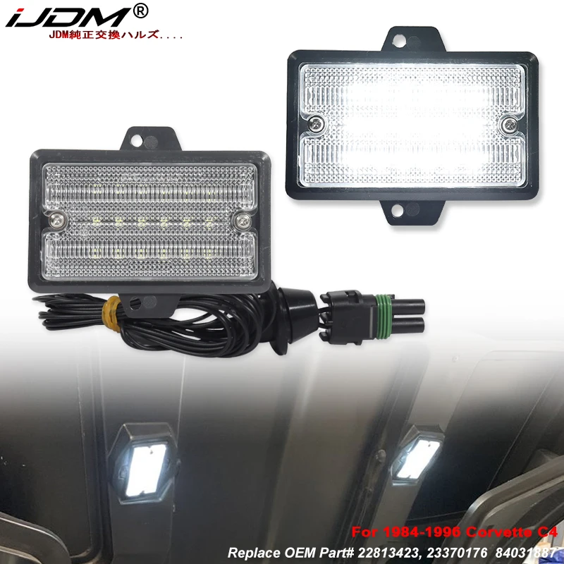 

iJDM супер яркий ксеноновый белый полностью светодиодный светильник под капотом в сборе для Corvette C4 1984-1996 годов 12 В