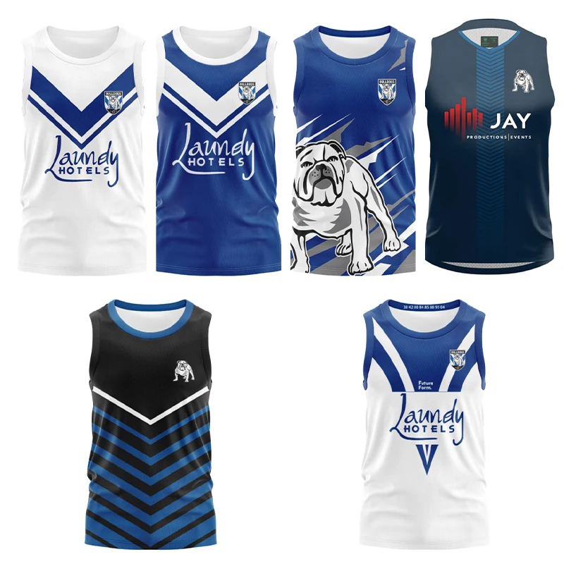 

Men's Training Tank Top/Home and Away Canterbury Bulldog 2024 Tank Set/Local High Quality Set