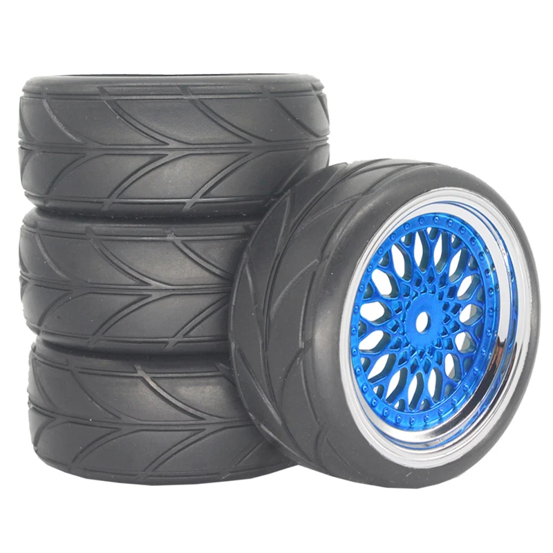 Hard Plastic Drift Tires, Smooth Flat Tyres for Traxxas HSP Tamiya HPI Wltoys 144001 124018 A959-B MJX 14301 14303 RC Car